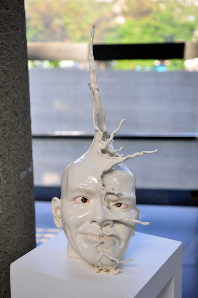 As expressivas esculturas faciais retorcidas de Johnson Tsang 21