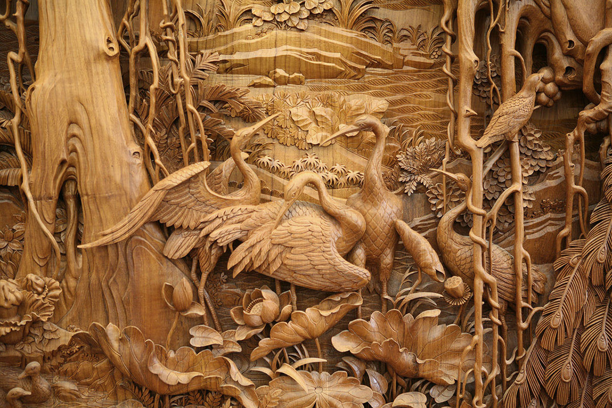 Os requintados detalhes das tradicionais esculturas em madeira de Dongyang, na China 04