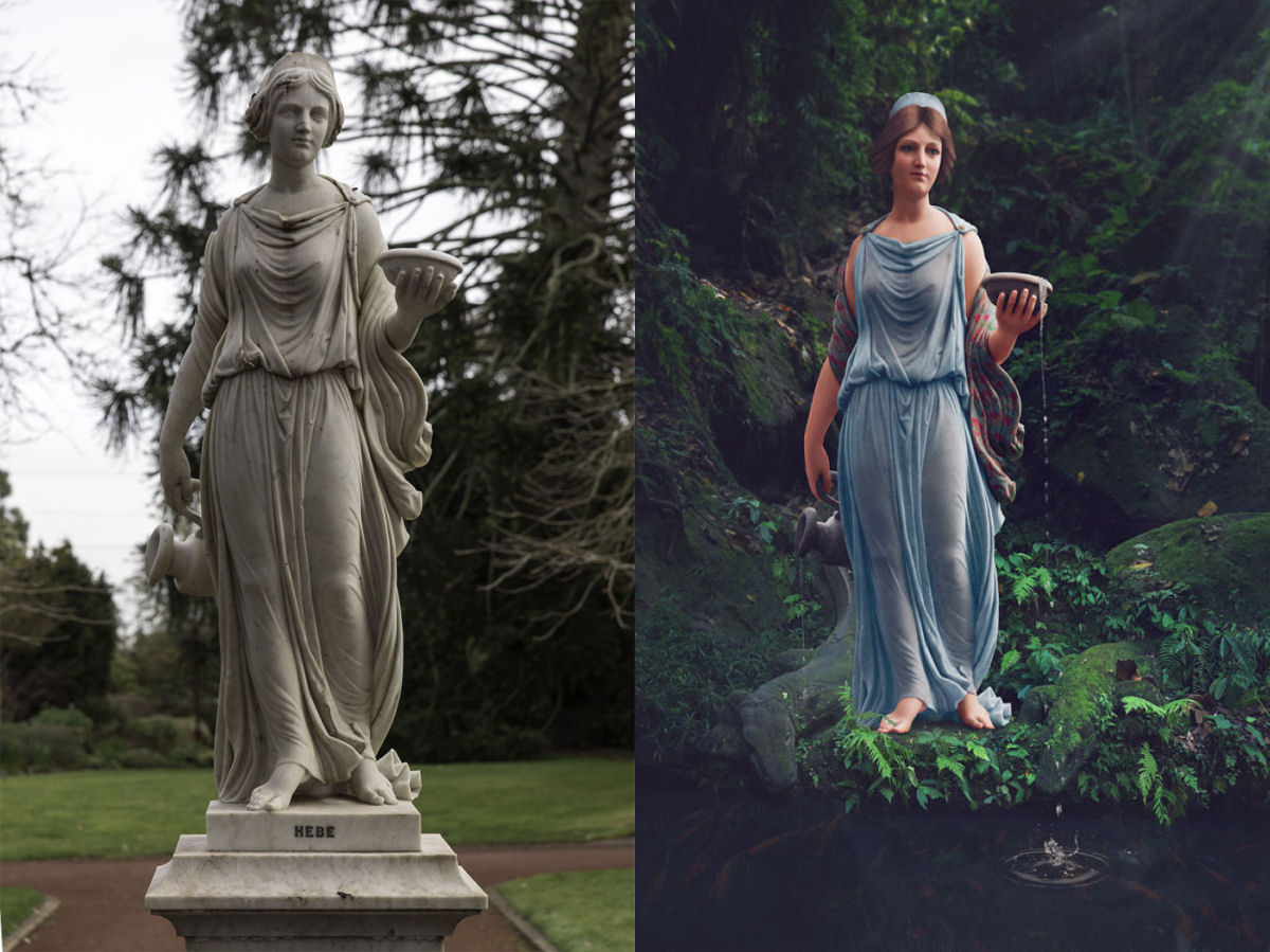Estátuas do século 19 ganham vida quando são colorizadas 01