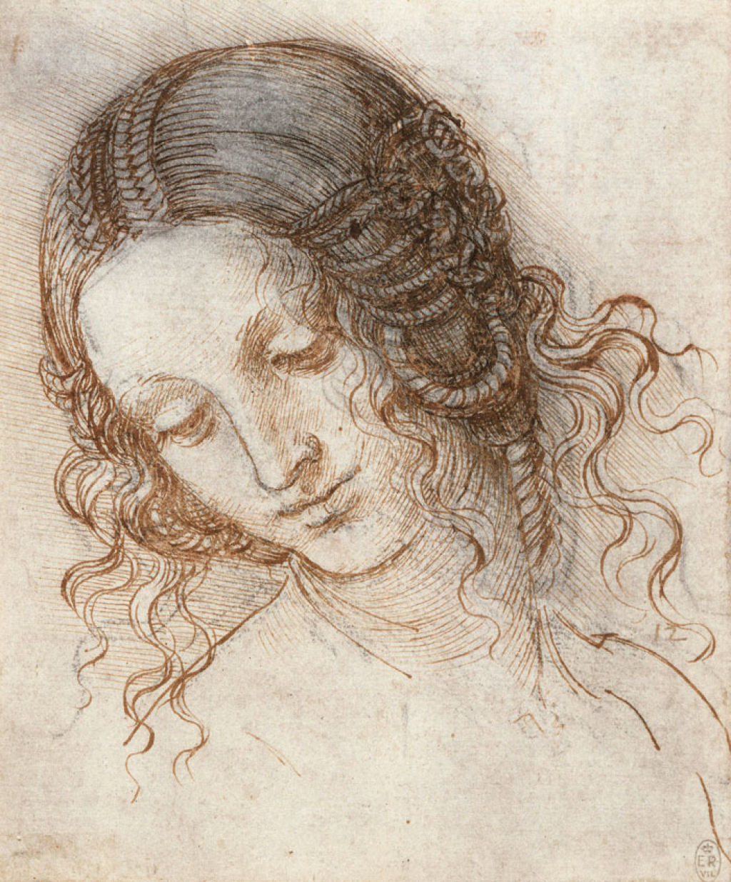 A beleza e simplicidade íntima das figuras femininas desenhadas por Leonardo da Vinci 05