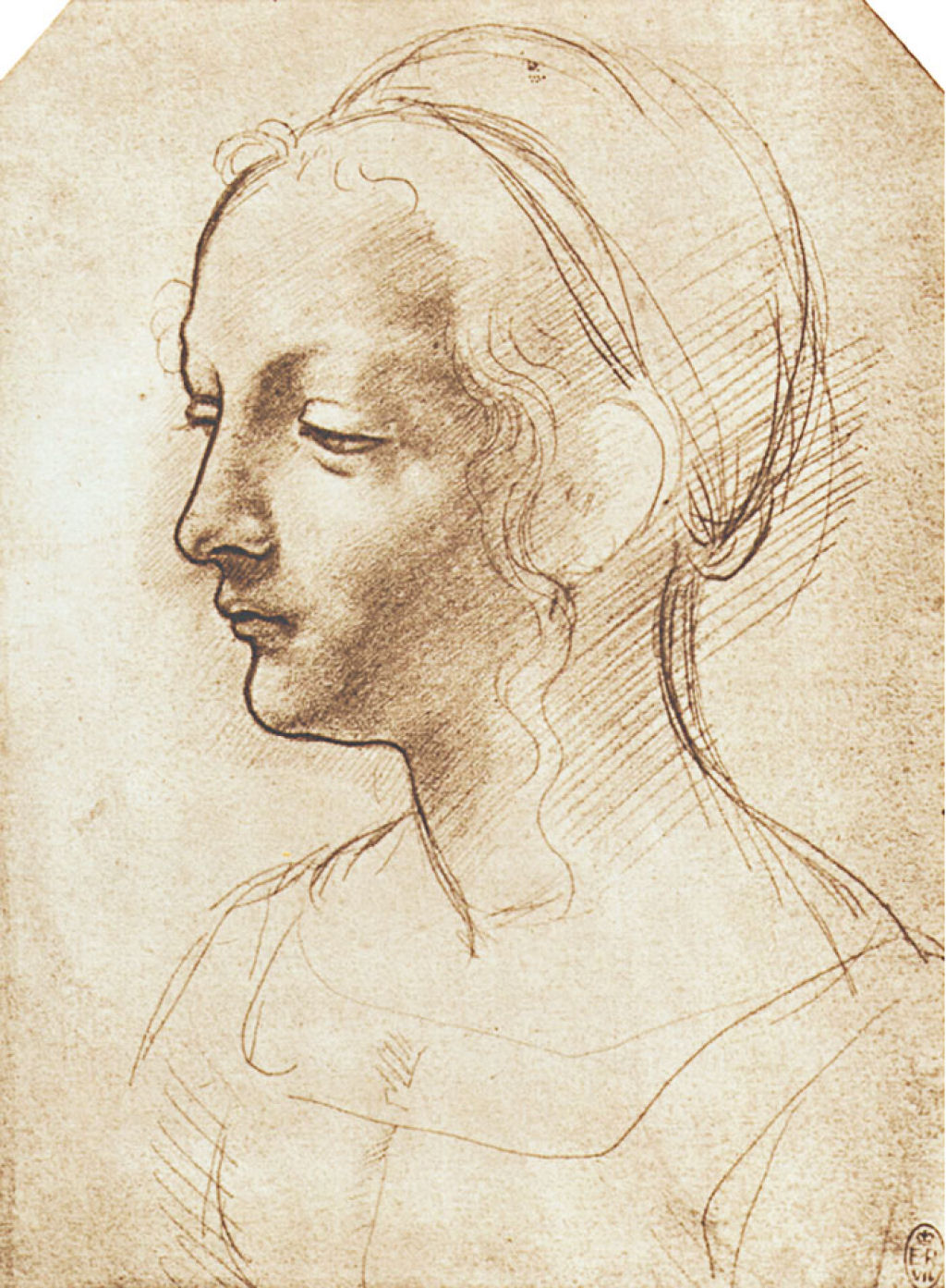 A beleza e simplicidade íntima das figuras femininas desenhadas por Leonardo da Vinci 11
