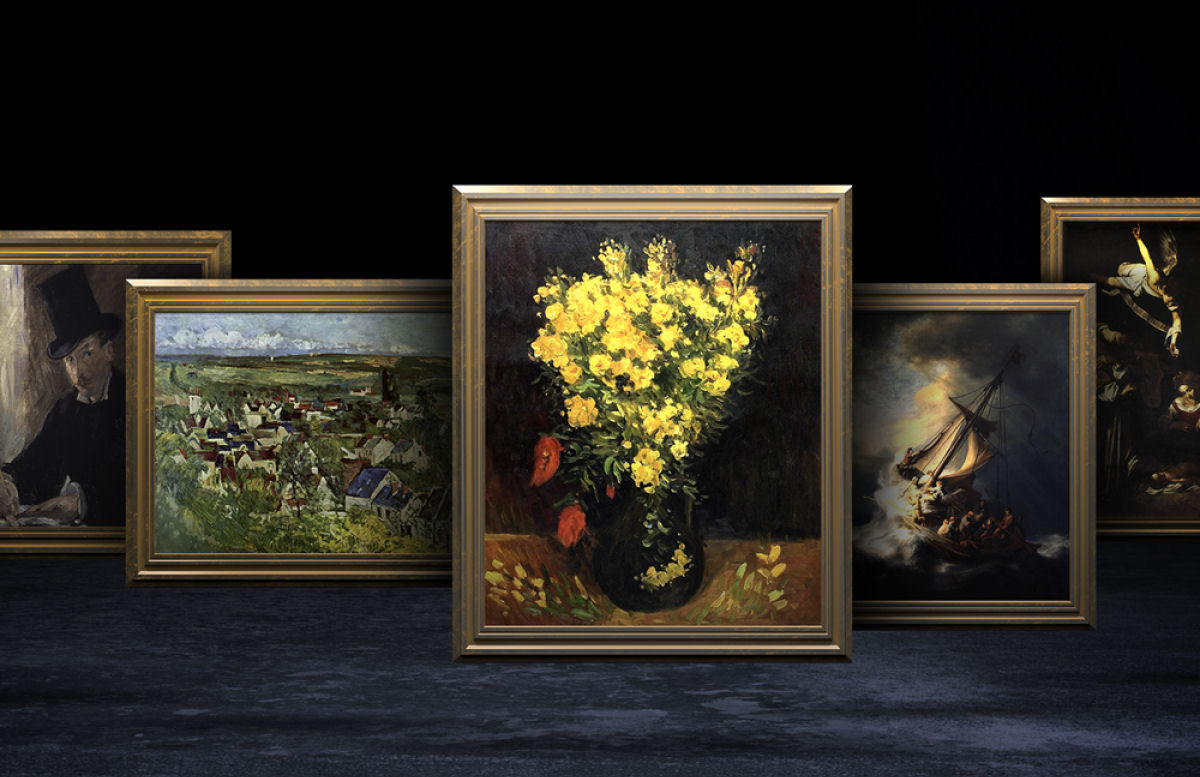 Cinco pinturas roubadas são exibidas em realidade virtual