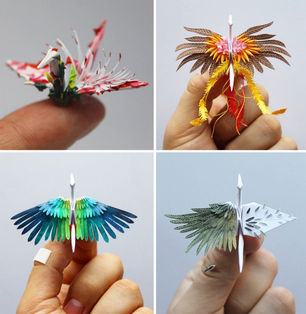 Entusiasta do origami projeta uma nova graça de papel a cada dia por mil dias 01