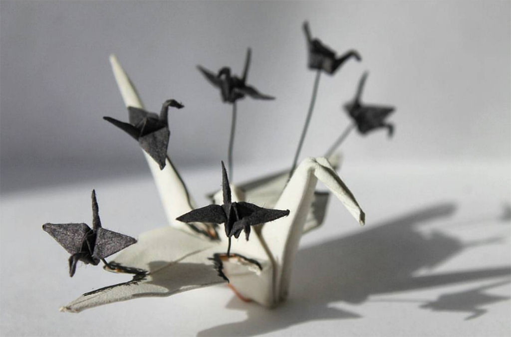 Entusiasta do origami projeta uma nova graça de papel a cada dia por mil dias 09
