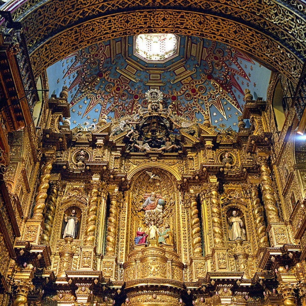 As igrejas barrocas douradas de Quito, Equador 05