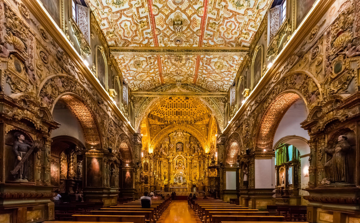 As igrejas barrocas douradas de Quito, Equador 09