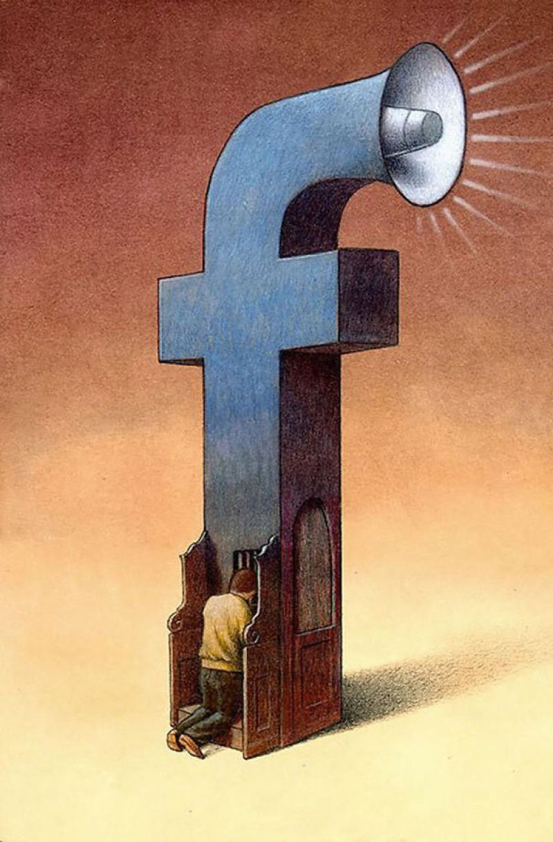 Outras incômodas ilustrações de Pawel Kuczynski mostram o que há de errado com a sociedade atual 02