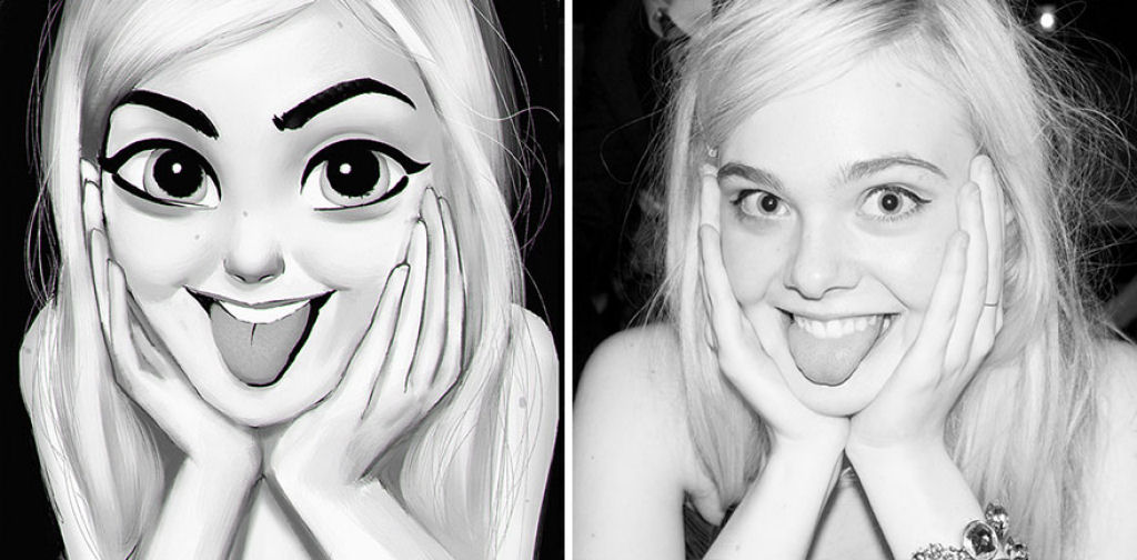 Artista transforma fotos aleatrias de pessoas em divertidas ilustraes 07