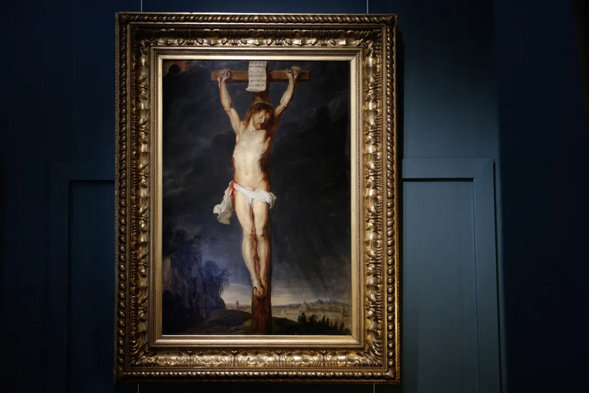 Pintura de Rubens da crucificao de Jesus h muito perdida  descoberta em uma manso em Paris