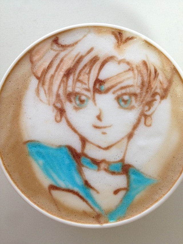 Arte do Caf com anime japons