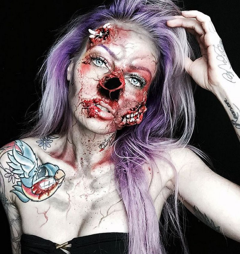 As maquiagens desta artista podem ser a realizao de alguns de seus pesadelos 09