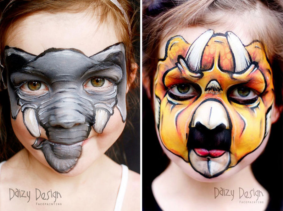 Artista da Nova Zelndia maquia criaturas de fantasia na face de seus filhos 03