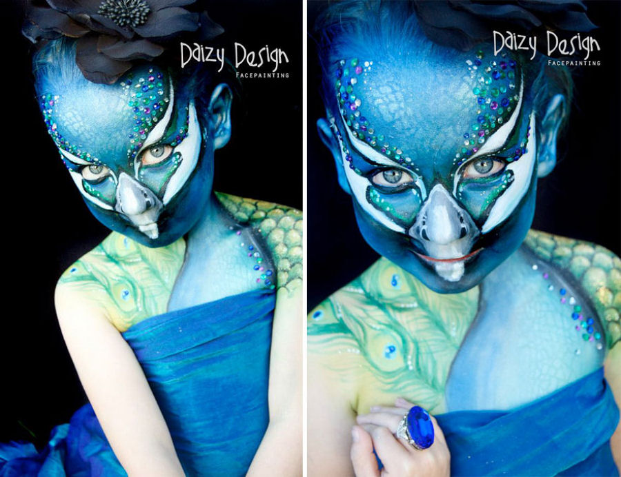 Artista da Nova Zelndia maquia criaturas de fantasia na face de seus filhos 07