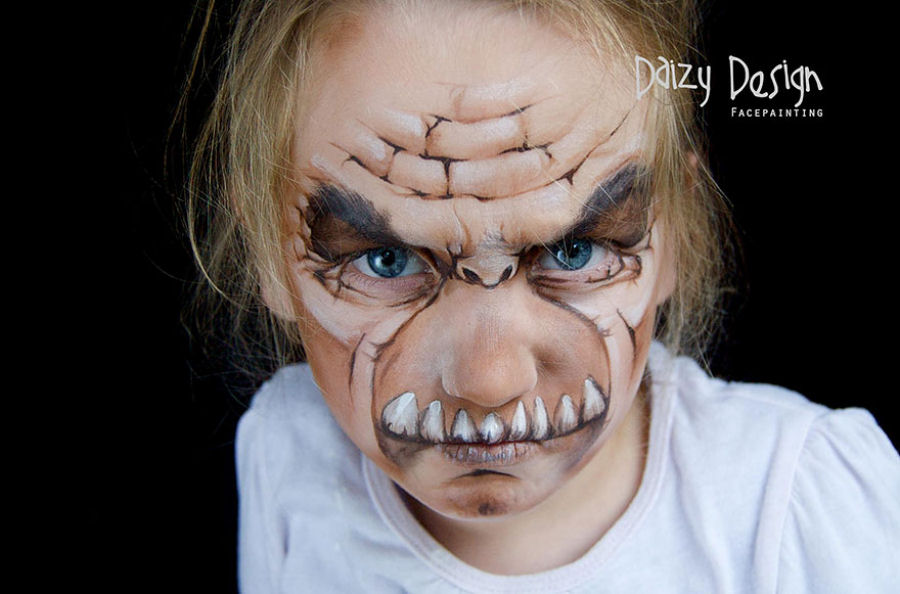 Artista da Nova Zelndia maquia criaturas de fantasia na face de seus filhos 14