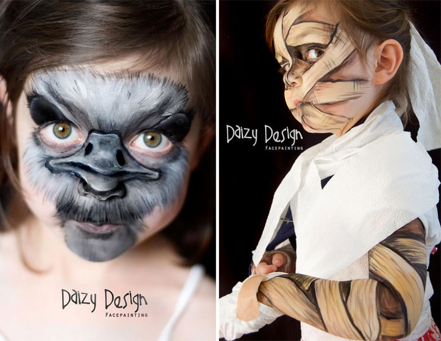 Artista da Nova Zelndia maquia criaturas de fantasia na face de seus filhos 15
