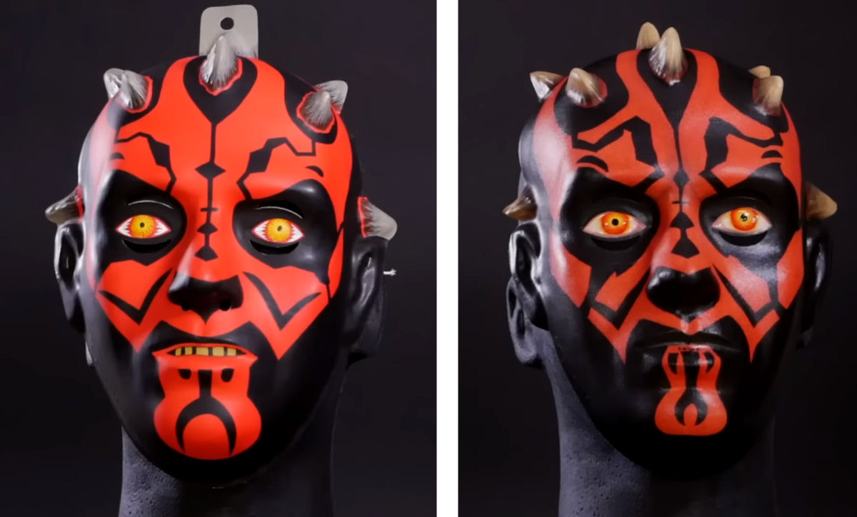 O talento deste artista redesenha mscaras baratas de Halloween de Star Wars para parecerem realistas