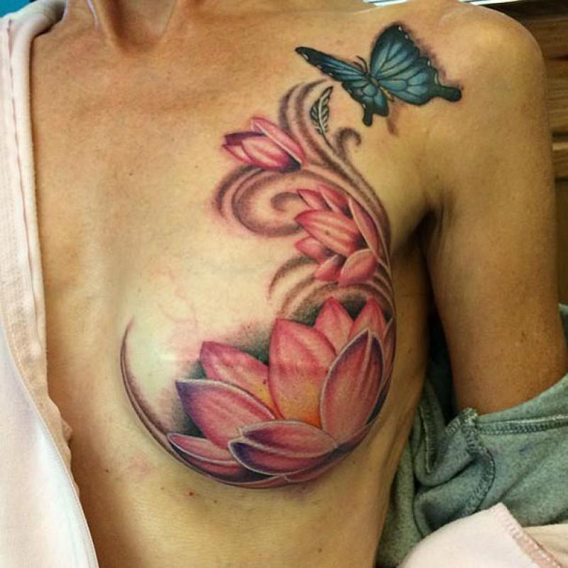 Artistas ocultam cicatrizes de mastectomia com tatuagens 09