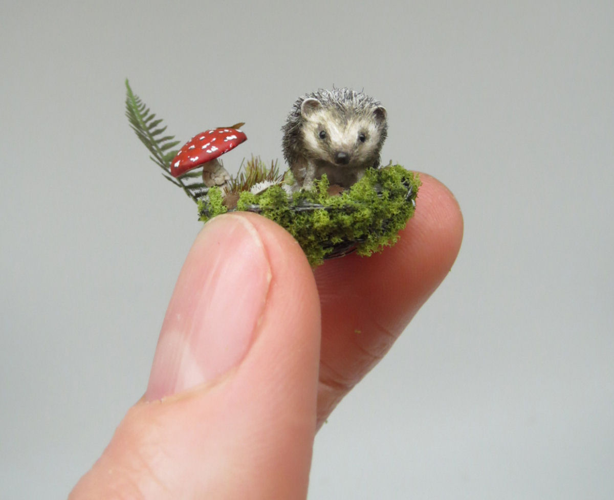 Estas delicadas mini esculturas de animais são biologicamente precisas 01