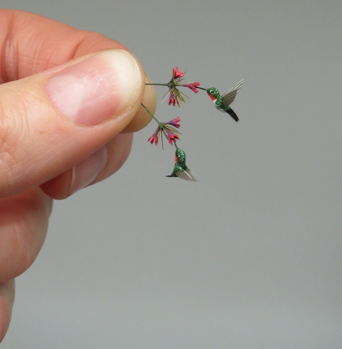 Estas delicadas mini esculturas de animais são biologicamente precisas 14