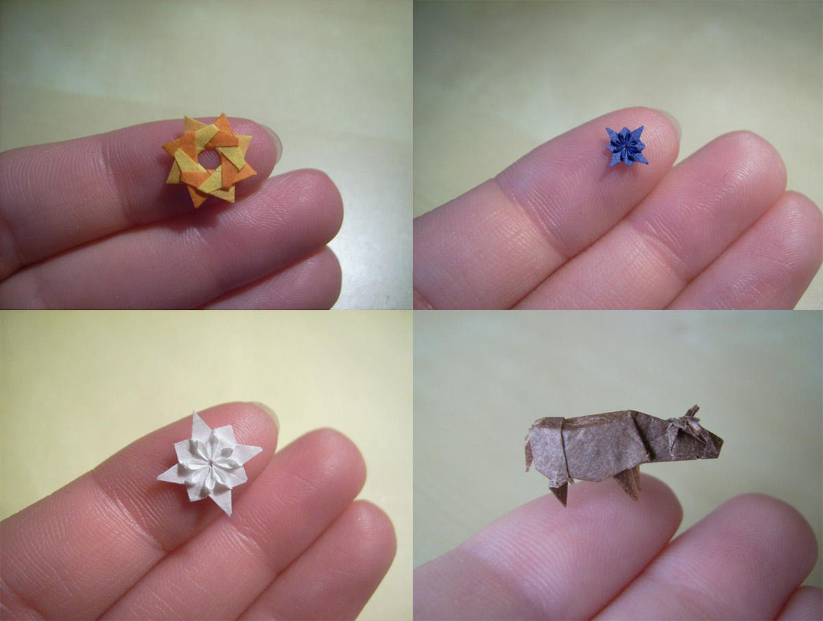Nano Origami: as micro-criaes de papel dobrado 07