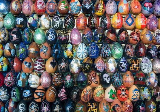 Magnficos mosaicos com ovos decorativos de pscoa 05