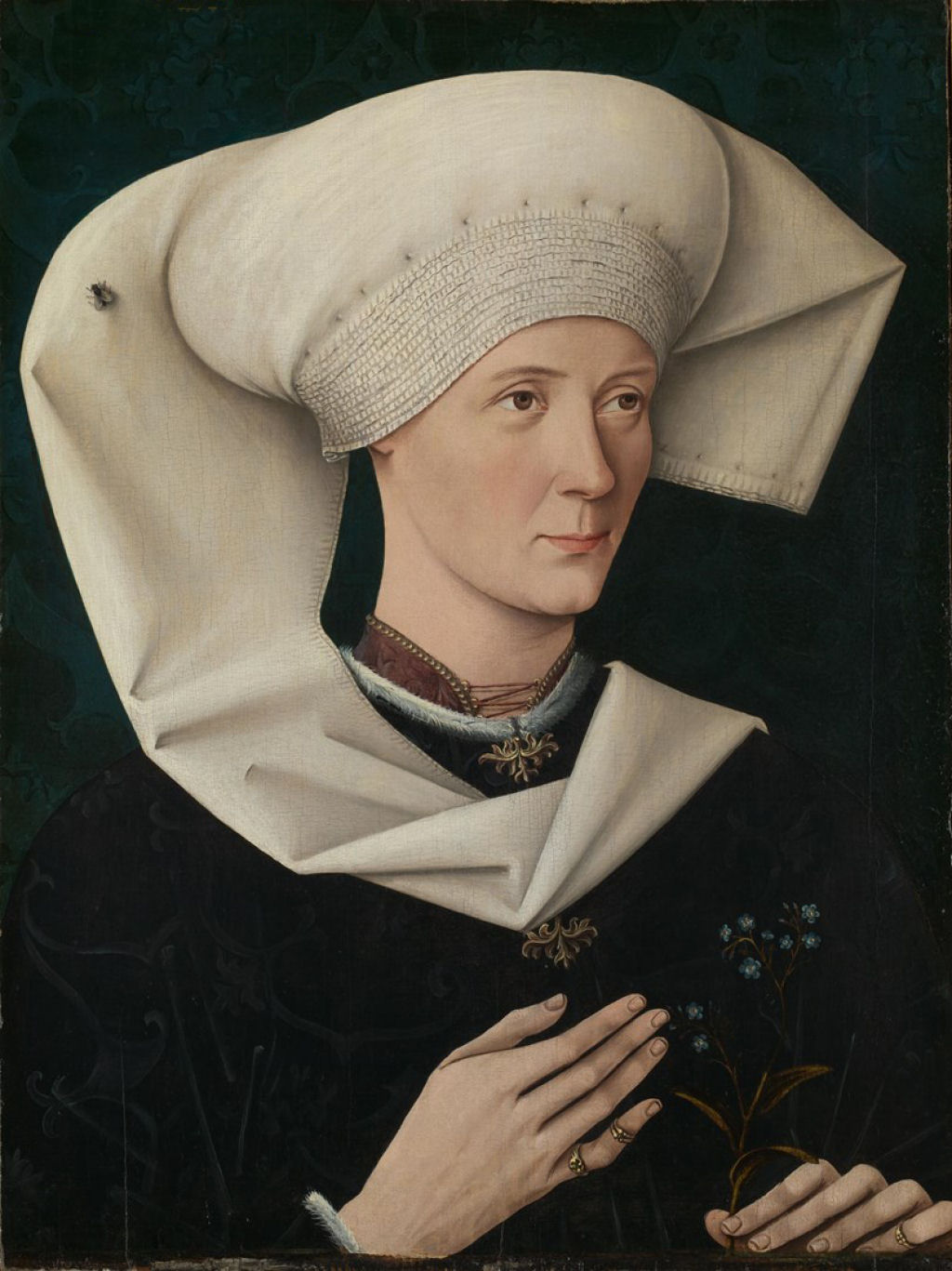 Por que esta senhora tem uma mosca na cabeça?: Um olhar curioso em um retrato do século 15