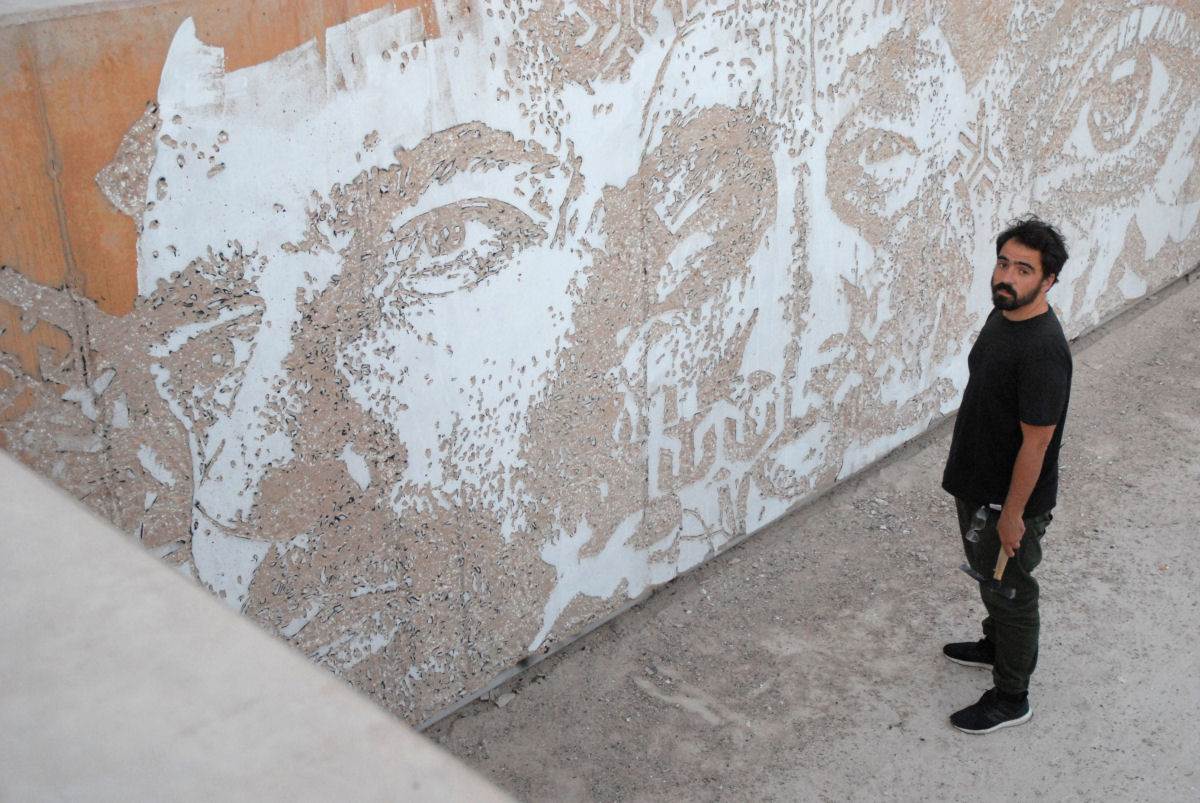 A arte de rua que revela a histria e a humanidade com cinzis e brocas