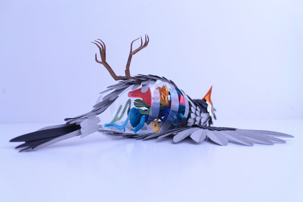 As realistas esculturas de pssaro de papel de Diana Beltran Herrera 20