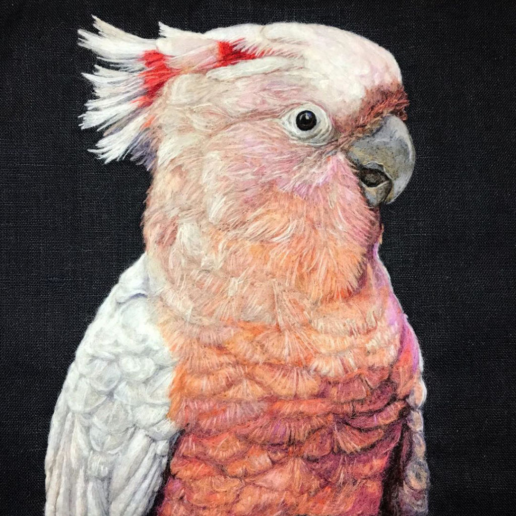 Pinturas com feltro incrivelmente realistas de animais de estimao e plantas 14