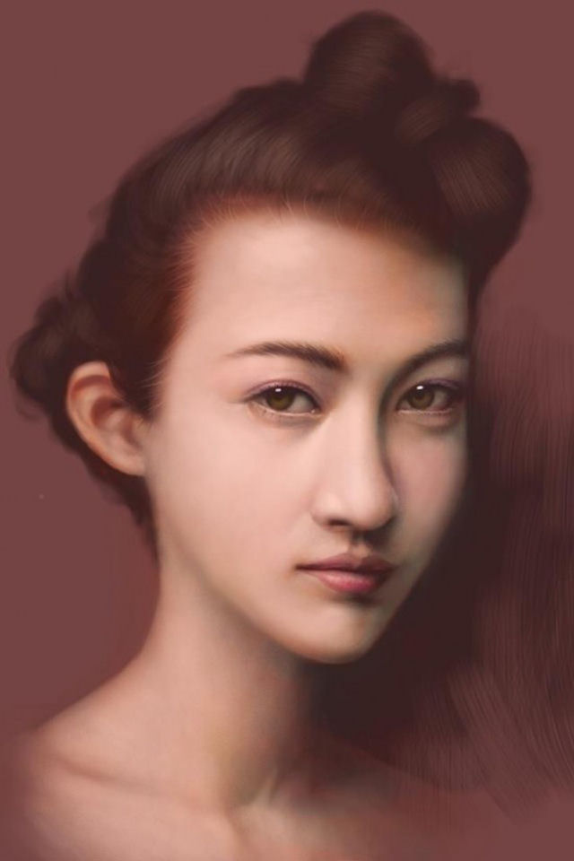 Artista japons pinta incrveis retratos no iPod Touch e iPhone 03