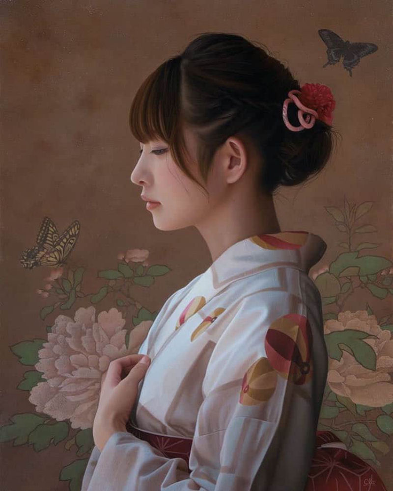 Artista japons cria impressionantes pinturas fotorrealistas 04