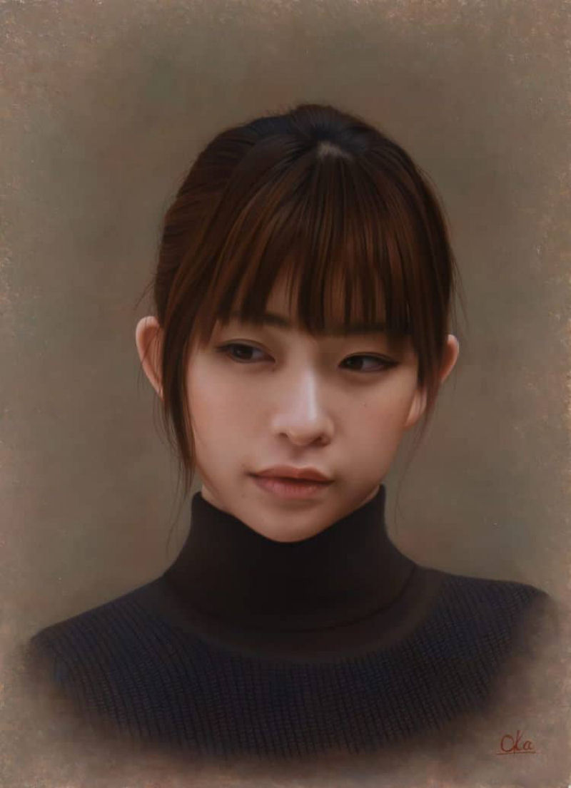 Artista japons cria impressionantes pinturas fotorrealistas 15