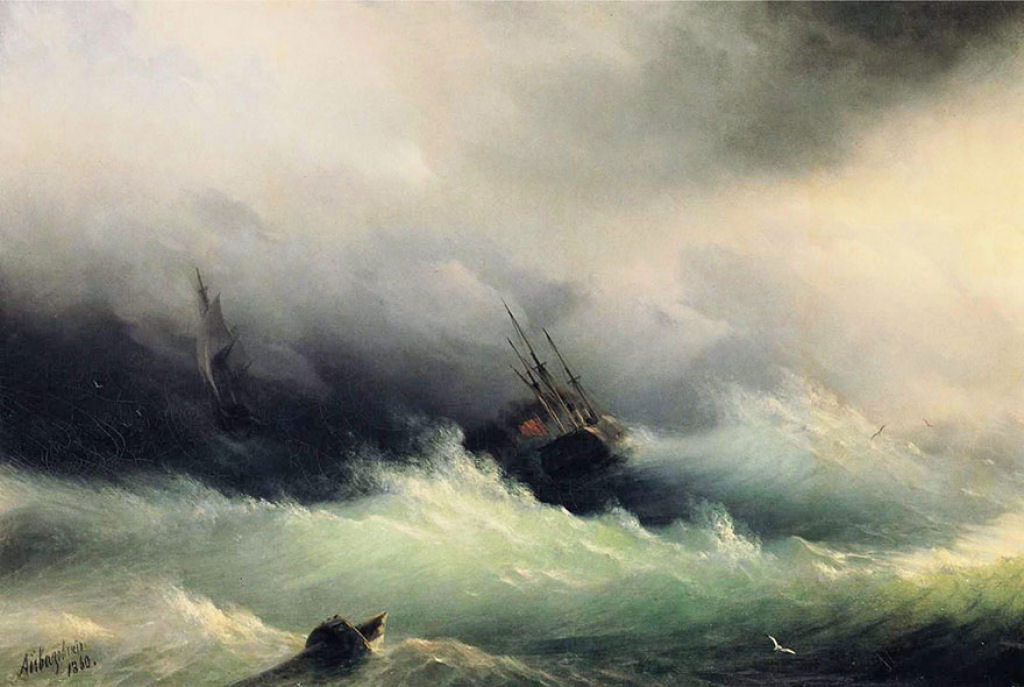 O poder do mar nas hipnticas ondas translcidas de pinturas russas do sculo XIX 06