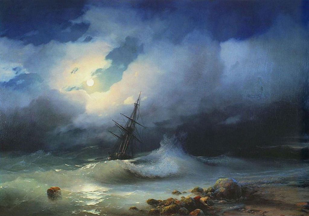 O poder do mar nas hipnticas ondas translcidas de pinturas russas do sculo XIX 09