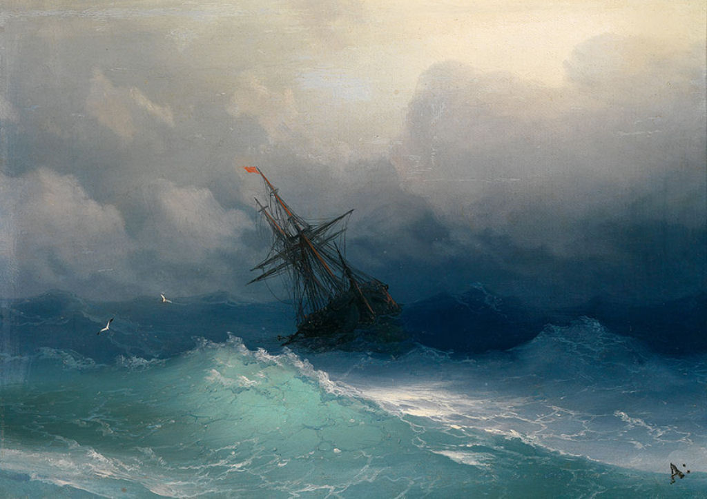 O poder do mar nas hipnticas ondas translcidas de pinturas russas do sculo XIX 14