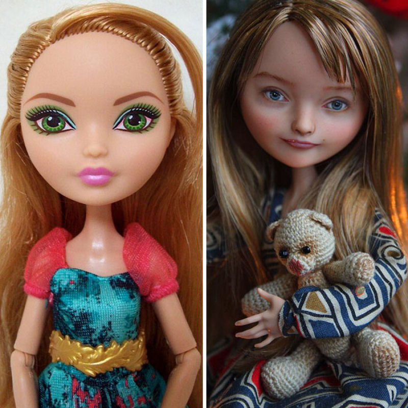 Os remakes espantosamente realistas de bonecas de uma artista ucraniana 02