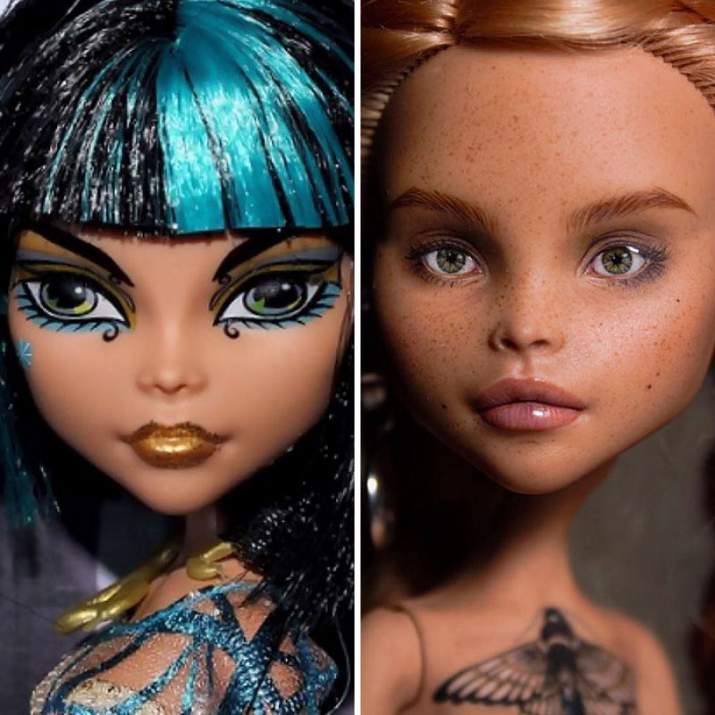 Os remakes espantosamente realistas de bonecas de uma artista ucraniana 17