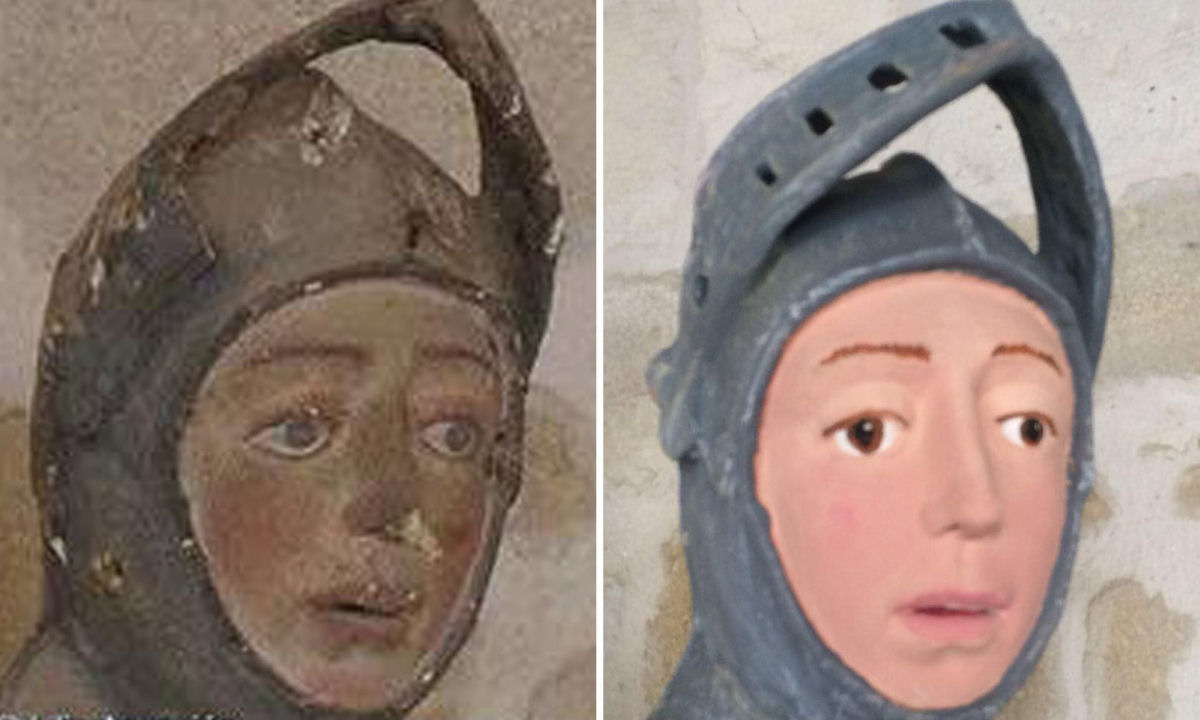 Restaurador espanhol deixa uma inestimvel escultura de 500 anos com cara de boneco