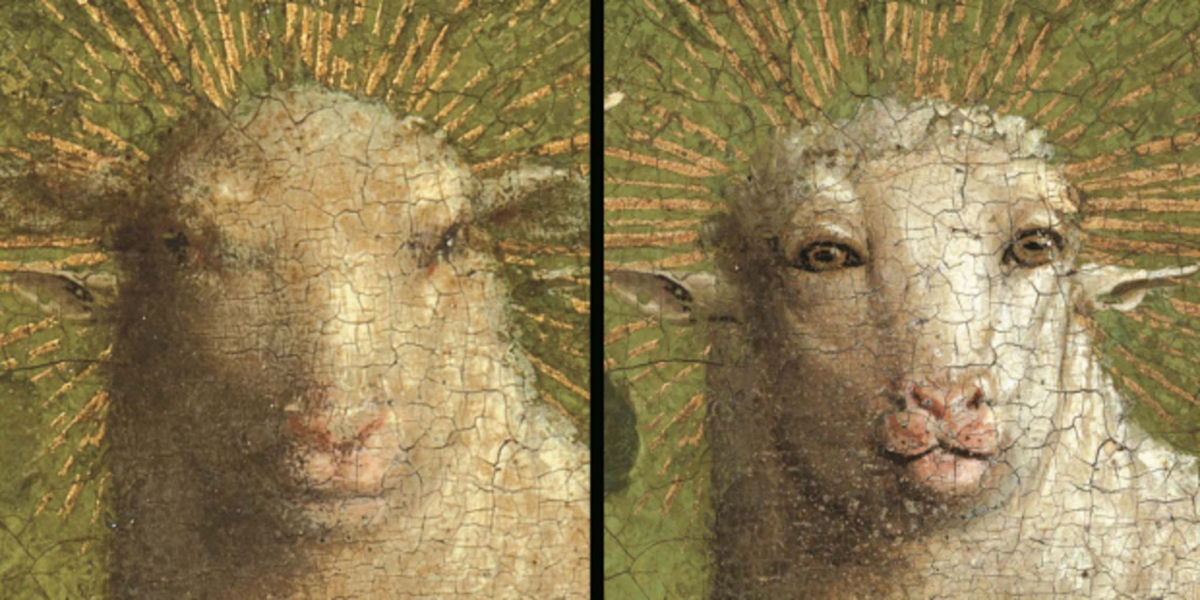O quadro mais roubado do mundo é esta pintura flamenga com uma estranha ovelha com rosto humano