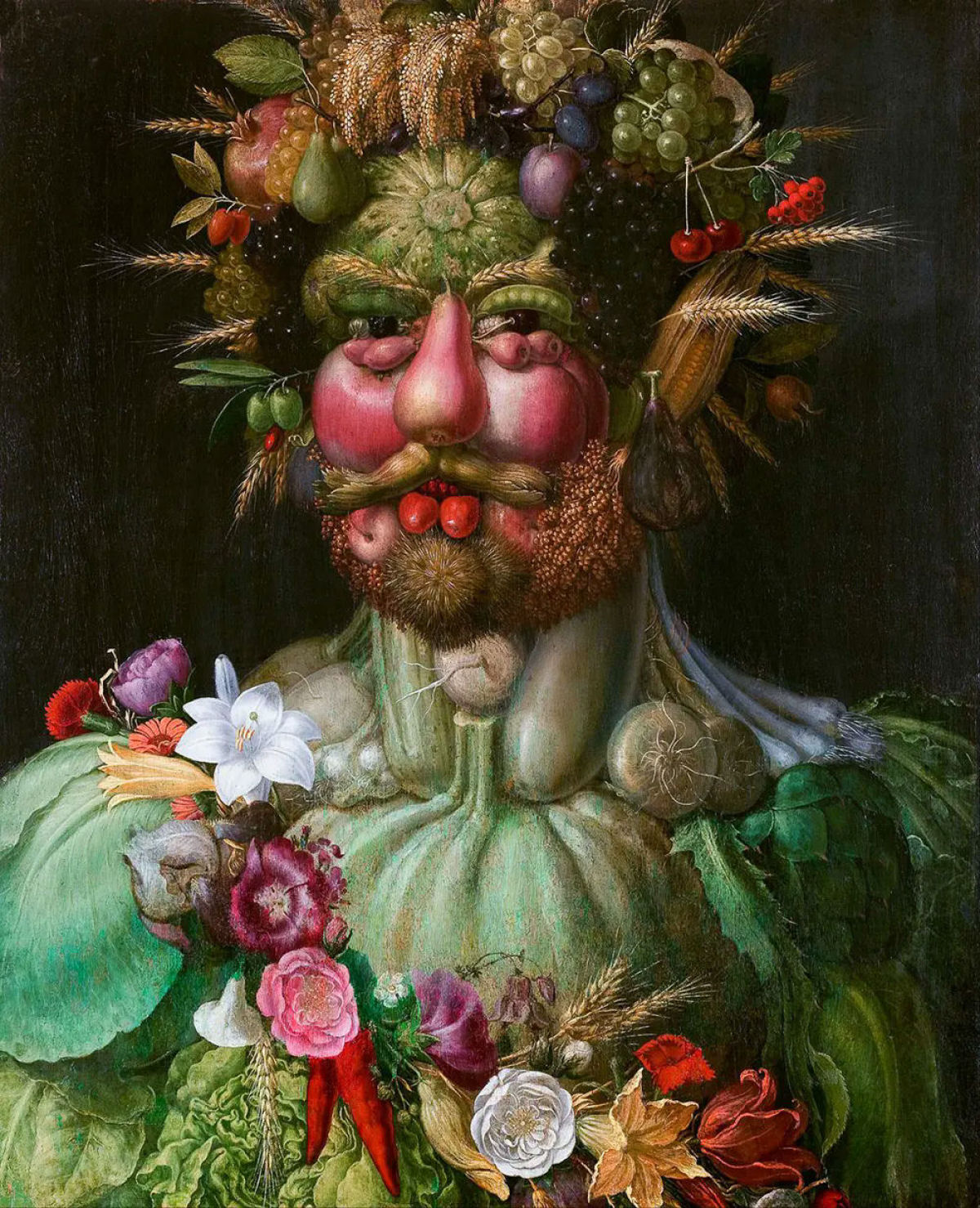 Os fascinantes retratos de Giuseppe Arcimboldo compostos por alimentos e objetos 01