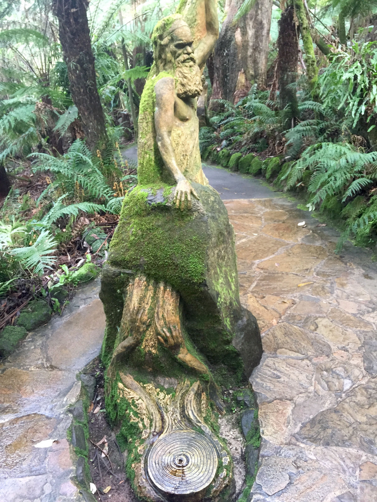 As belas esculturas de aborígenes míticos que guardam uma floresta tropical australiana 08