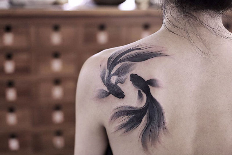 As belssimas tatuagens de aquarela de Chen Jie 02