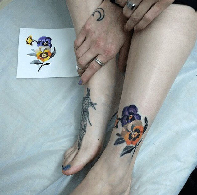 As notveis e coloridas tatuagens aquarela de Sasha Unisex 12