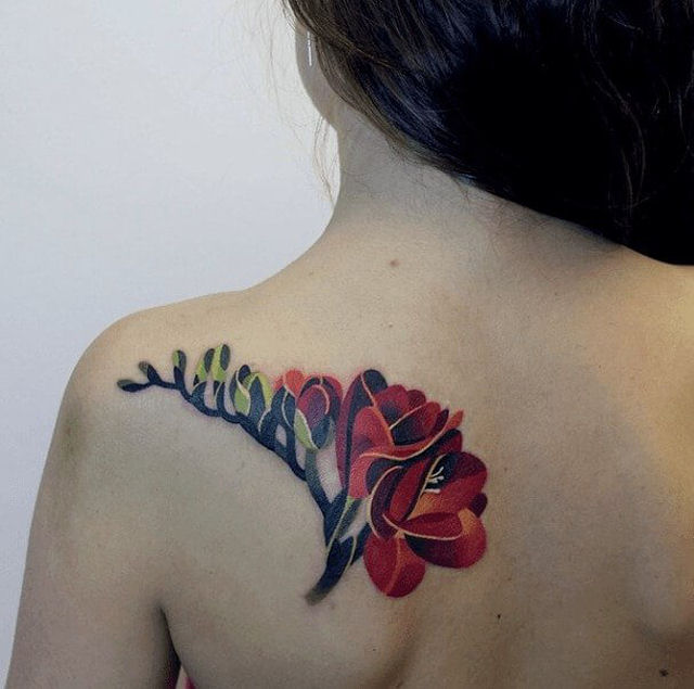 As notveis e coloridas tatuagens aquarela de Sasha Unisex 21
