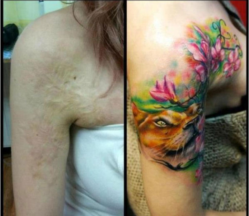 Tatuagens sobre cicatrizes mostram uma maneira incrvel de dissimul-las 11