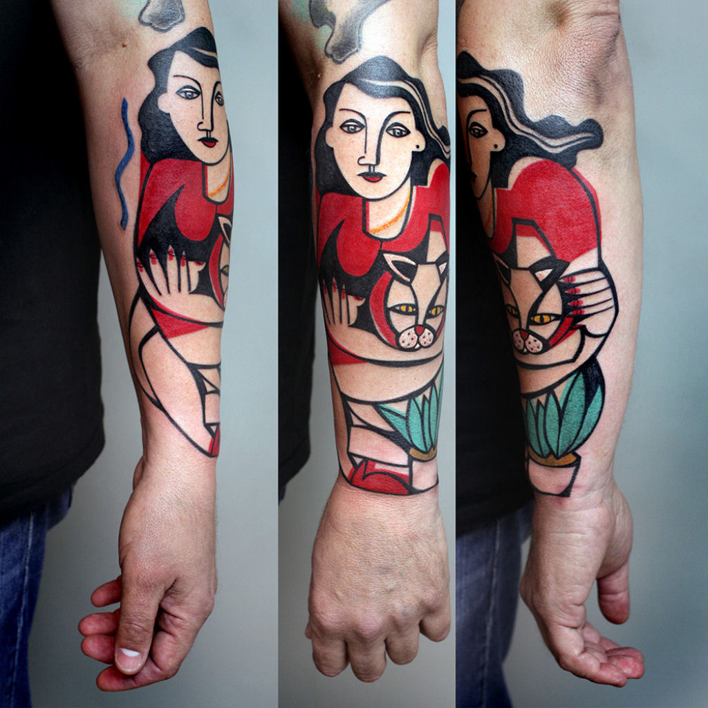 As formosas tatuagens cubistas de Peter Aurisch 03