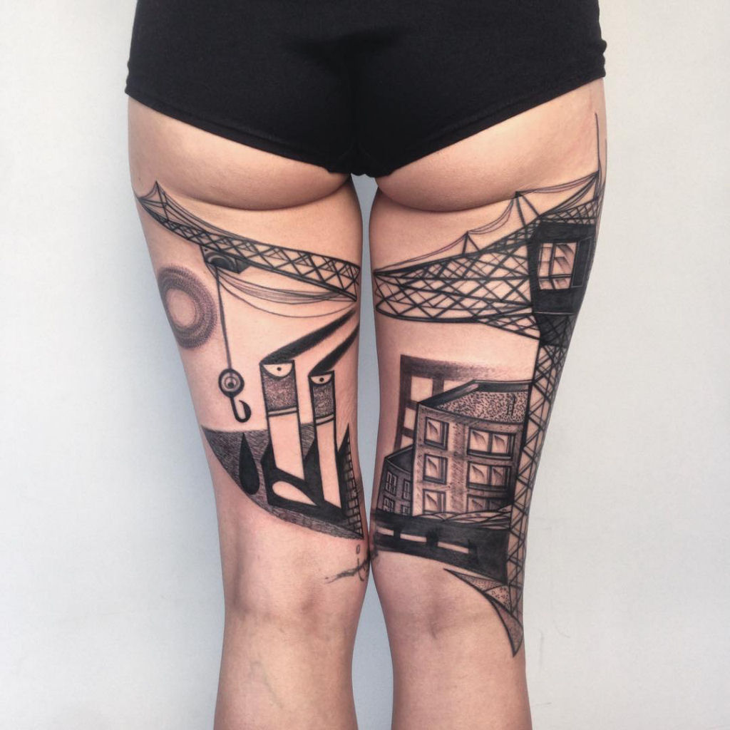 As formosas tatuagens cubistas de Peter Aurisch 12