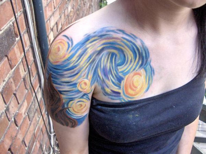 41 tatuagens incrveis inspiradas por obras de arte 10