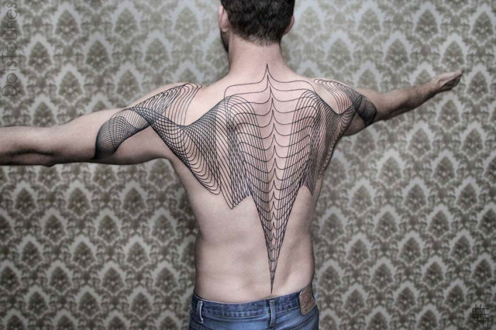 Estas 20 tatuagens lineares geométricas feitas por Chaim Machlev flutuam elegantemente pelo corpo 01