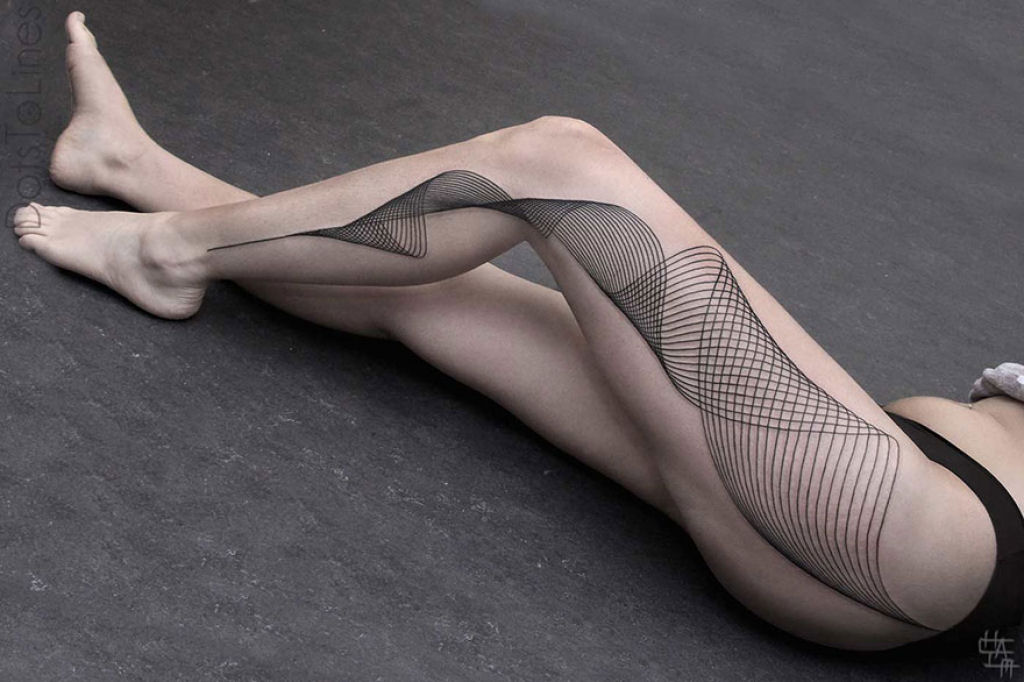Estas 20 tatuagens lineares geométricas feitas por Chaim Machlev flutuam elegantemente pelo corpo 07